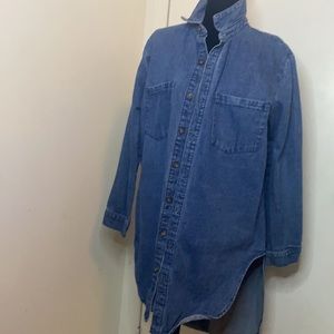 Hem denim dress